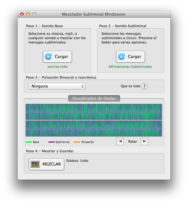 mezclador subliminal para Mac OS